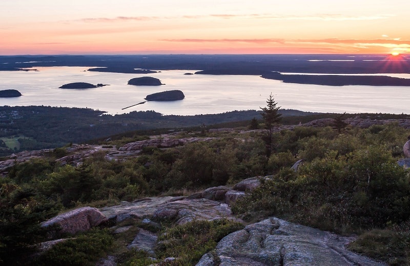 Sunrise from Cadillac Mountain, Acadia National Park