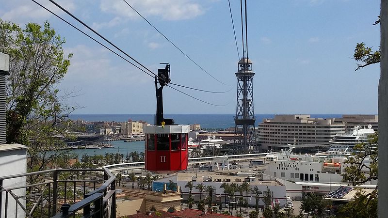 Cable Car over Barcelona harbour