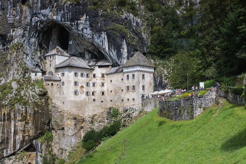 Explore the cave-Predjama Castle