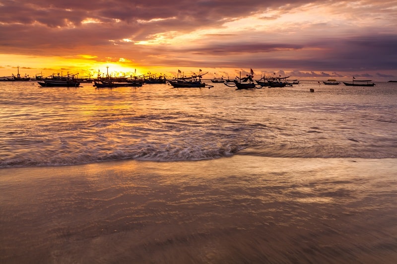 Sunset on the Beach of Jimbaran