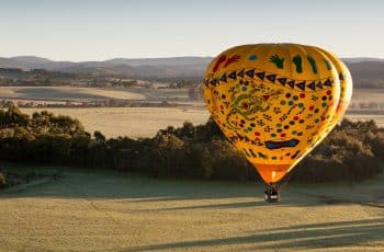 Hot Air Balloon At Sunrise