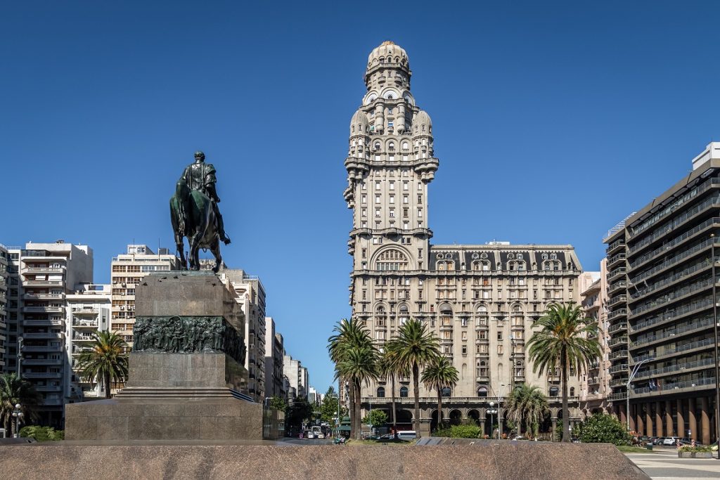 Plaza Independencia and Palacio Salvo -  Montevideo, Uruguay