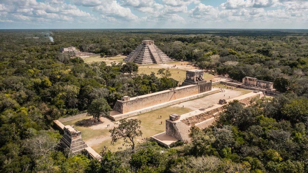 Aerial View of Chichen Itza, Mexico