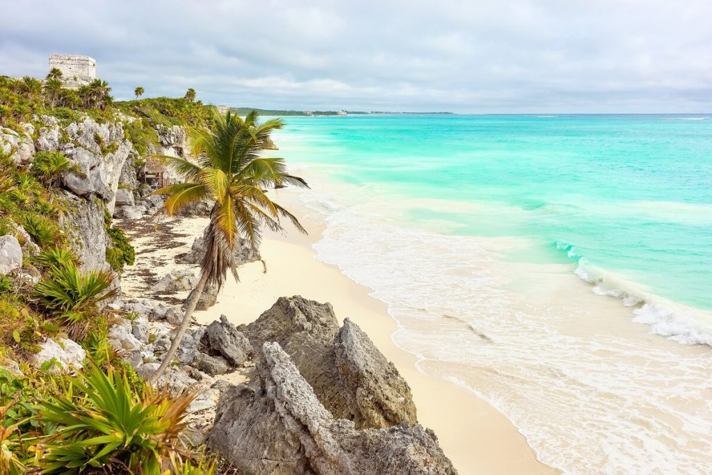 Ruins of Tulum Pre Columbian Mayan City, Mexico