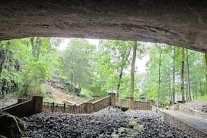 Cathedral Caverns State Park - Inside view of Entrance