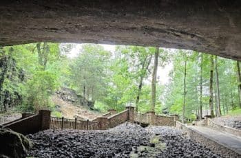 Cathedral Caverns State Park - Inside view of Entrance