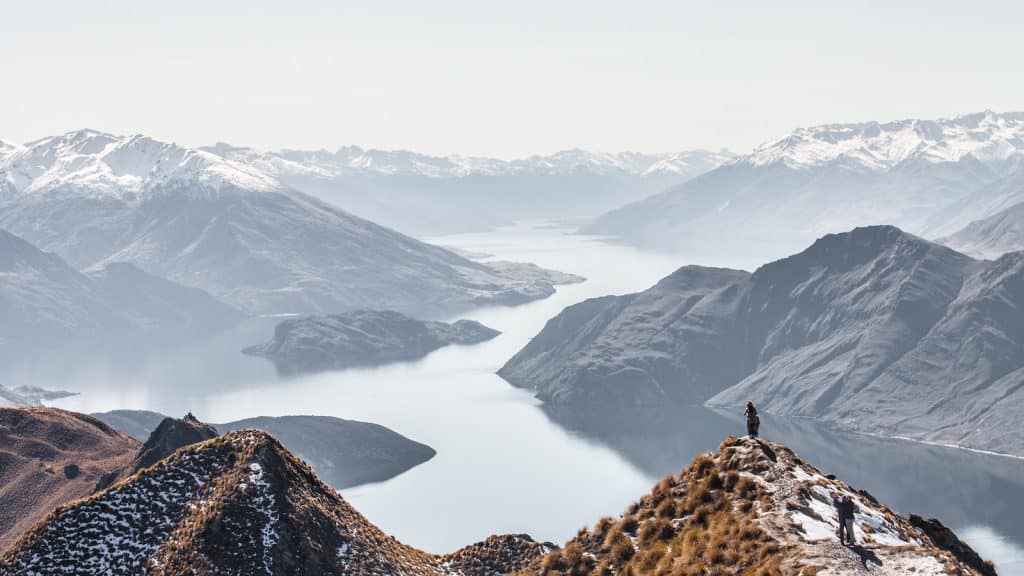 View from top of Roys Peak, New Zealand