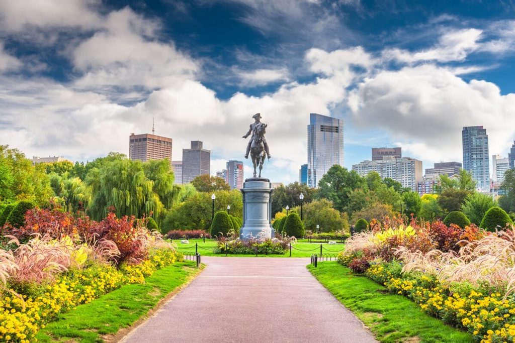 Public Garden in Boston, Massachusetts